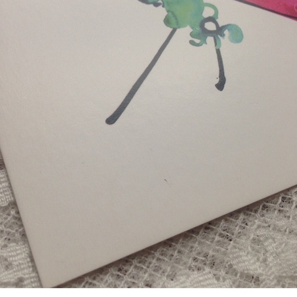 Fashion Illustration Wall Art - Pink and Green - Picture 2 of 2